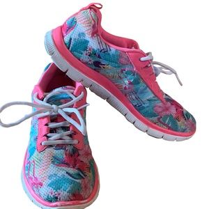 Sketchers Women’s Tropical Print Athletic Shoes